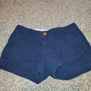 Lilly Pulitzer Callahan Shorts Blue Textured 6